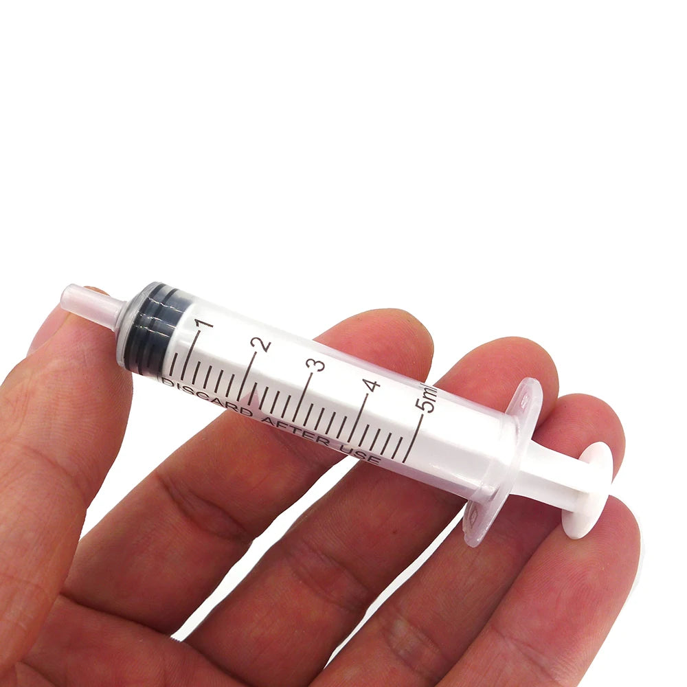 10-100pcs 1ml 3ml 5ml Measuring Syringe Plastic Syring Syringe Reusable Hydroponics Nutrient Measuring Glue Applicator