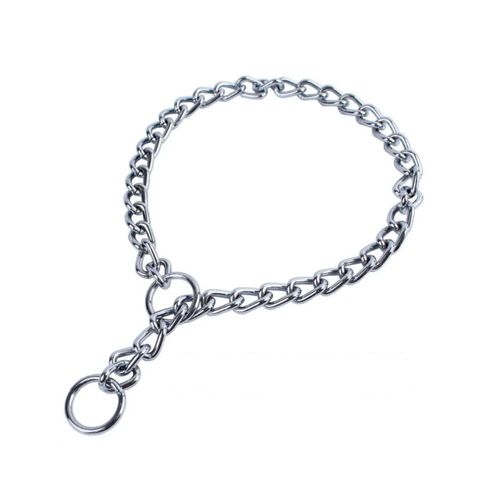 4 Size Stainless Steel Slip Chain Collar For Dog Adjustable Pet Accessories Dog Collar For Small Medium Large Dog Pitpull Collar