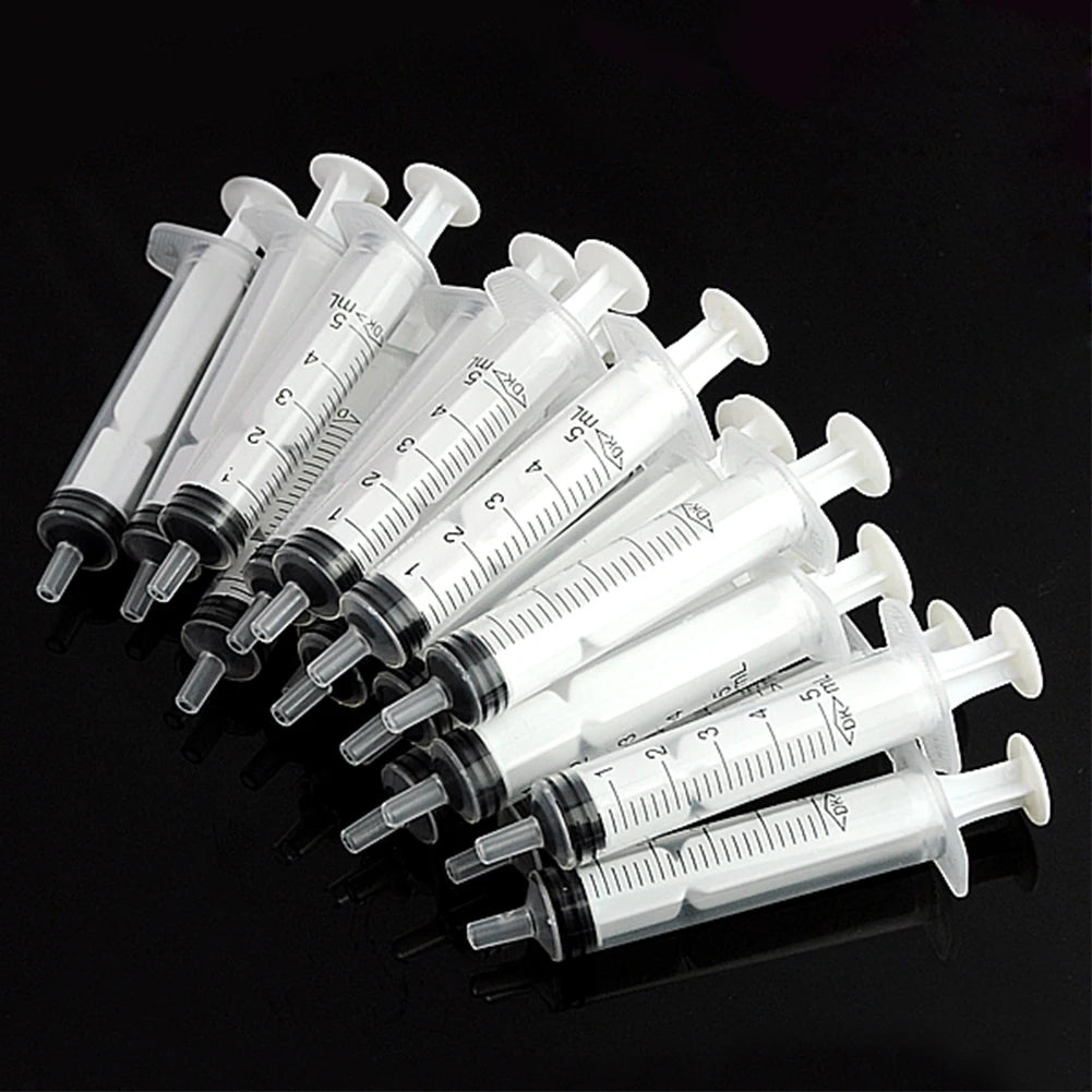 10-100pcs 1ml 3ml 5ml Measuring Syringe Plastic Syring Syringe Reusable Hydroponics Nutrient Measuring Glue Applicator