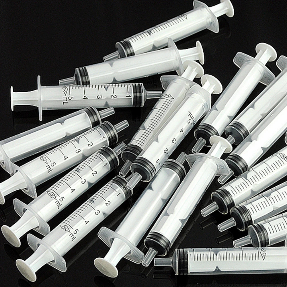 10-100pcs 1ml 3ml 5ml Measuring Syringe Plastic Syring Syringe Reusable Hydroponics Nutrient Measuring Glue Applicator