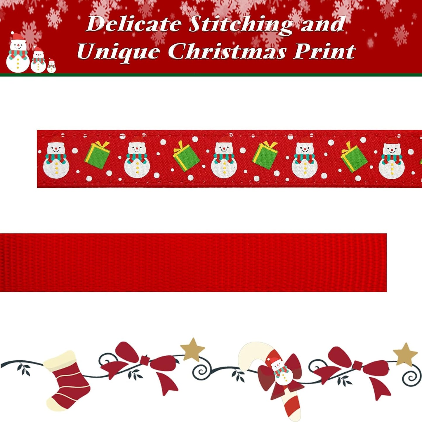 Dog Collar with Christmas Accessories